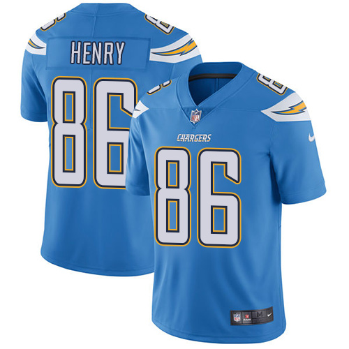 2019 men Los Angeles Chargers 86 Henry light blue Nike Vapor Untouchable Limited NFL Jersey